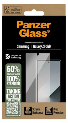 Imagen del producto de PanzerGlass Ultra Wide Fit Protector de pantalla para Samsung Galaxy Z Fold 7 - compatible con funda