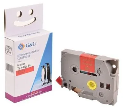 Productafbeelding van G&G 18772 G&G Seiden Schriftband kompatibel mit  Brother TZe-R434