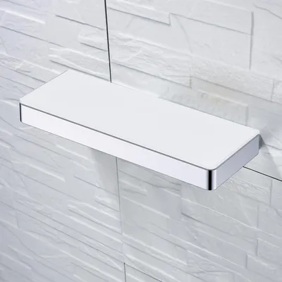 Produktbild von BERNSTEIN Wandboard Badablage G503 Edelstahl - mit Ablage aus Glas