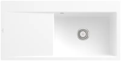 Produktbild von Villeroy & Boch Keramikspüle 33611FRW, Subway Style 60 Flat Flächenbündige Spüle - inkl.