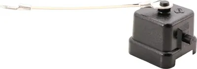 Produktbild von HARTING Schutzkappe 3A Kunststoff für 1 Bügel am Unterteil Verliersicherung mit kleiner Schlaufe mit montiertem