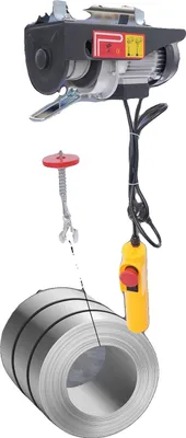 Obrázek produktu pro Elektrický naviják, výkon 550 W, nosnost 125 kg, délka ocelového lana 18 m, napětí 220 V, velikost 34 * 13 * 13,5 cm