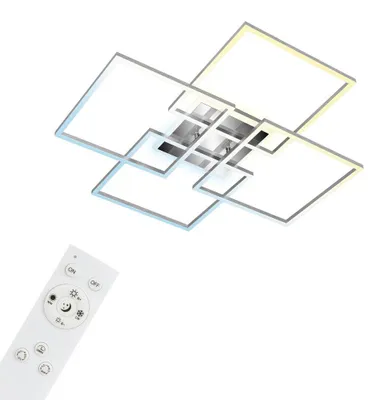 Produktbild von Di-Ka CCT LED Deckenleuchte Frame Smart+WiFi alu drehbar mit Fernbedienung