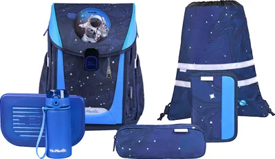 Image de McNeill sac d'école Primo Schoolbag Set 9 pièces Space bleu
