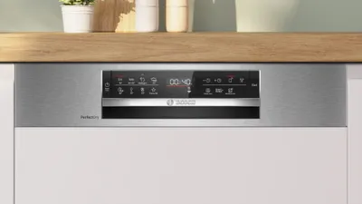Produktbild von Bosch Serie 6 SMI6ZCS16E, Halb integriert, Standardgröße (60 cm), Edelstahl, Tasten, 1,75 m, 1,65 m