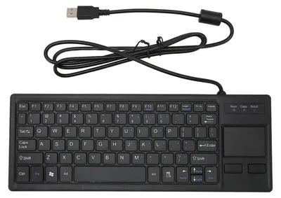 Productafbeelding van Bedraad USB-Toetsenbord met Ingebouwd Touchpad en HUB-functie