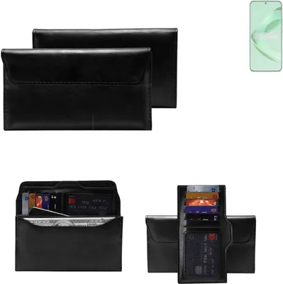 Produktbild von K-S-Trade Handy Hülle kompatibel mit Huawei nova 11 Schutz Hülle Tasche Schutz Case Handytasche Kunstleder schwarz, 1x