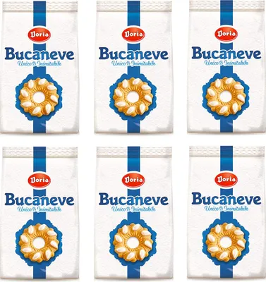 Produktbild von 6x Doria Kekse Bucaneve Butterkeks kekse mit Zucker 400g cookies biscuits snack