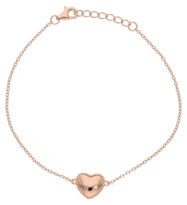 Produktbild von Armband Silber 925 Roségold plattiert Herz JL53-03-0066 JuwelmaLux 19 cm