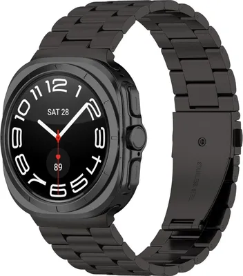 Obrázek produktu pro Pro Samsung Galaxy Watch 8 / 8 Classic Tři korálky z nerezové oceli Náhradní pásek pro chytré hodinky s nástrojem Black