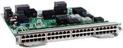 Obrázek produktu pro Cisco C9400-LC-48UX=, 10 Gigabit Ethernet, Gigabit Ethernet, 10,100,1000,2500,5000,10000 Mbit/s, IEEE 1588, IEEE 802.1as, IEEE 802.3ab, IEEE 802.3af, IEEE 802.3at, IEEE 802.3az, IEEE 802.3bz,..., 411790 h, -5 - 45 °C, -40 - 70 °C