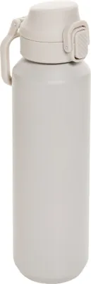 Image de XD Collection - Bouteille de sport "Via", Fermeture, Acier inoxydable recyclé, 600ml XD1190 (Taille unique) (Beige)