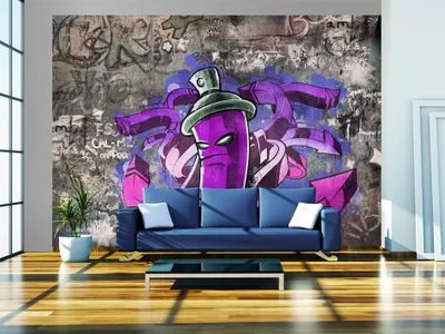 Produktbild von Vlies Fototapete 400x280 cm Tapeten Wandtapete XXL Graffiti 10110905-3