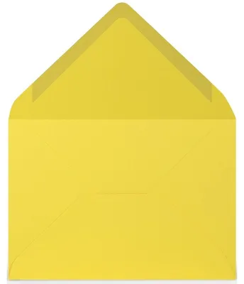 Produktbild von Rössler Papier 220705543 Coloretti Briefumschläge - C6, 5 Stück, goldgelb