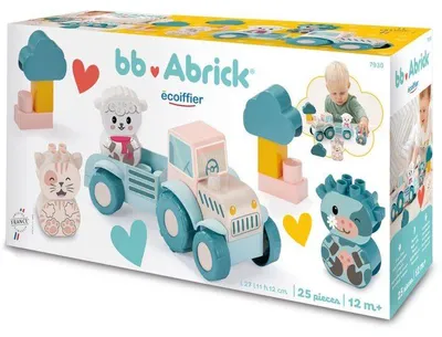 Obrázek produktu pro Stavební vozidlo Traktor, farmářská sada, ECOIFFIER, +12 měsíců, 25 dílů