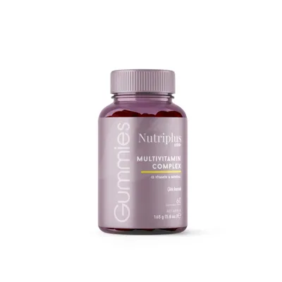 Produktbild von Nutriplus Multivitamin Gummies für Kinder – Multivitamin-Komplex mit 13 Vitaminen & Mineralstoffen | Erdbeergeschmack | Zuckerfrei | Vegan | Ab 4 Jahr