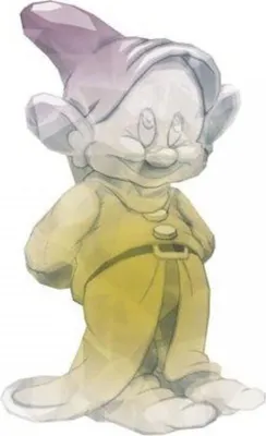 Produktbild von Enesco Dekorative Acrylfigur Dopey 6x4x10 Cm Durchsichtig Durchsichtig One Size