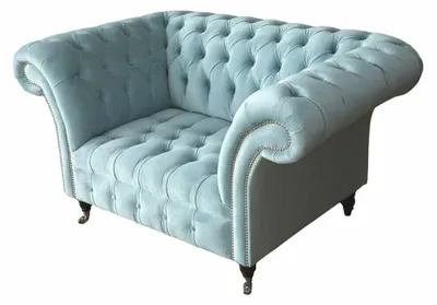 Obrázok produktu pre Chesterfield kreslo tyrkysové čalúnenie pohovka 1 sedadlo dizajn čalúnenie