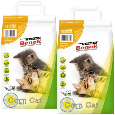 Zdjęcie produktu dla CERTECH Super Benek Corn Cat - żwirek kukurydziany 2x14L