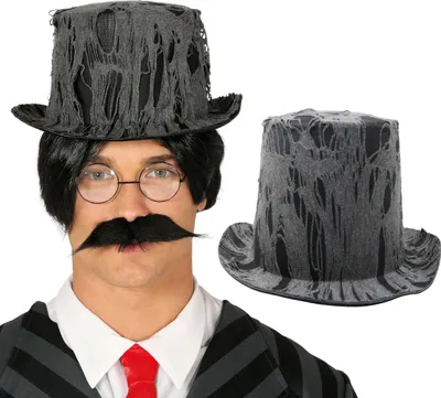 Produktbild von Halloween Zylinderhut Mit Spinnennetzdesign Für Unheimliche 19 Jahrhundert Looks Elegantes Accessoire Klassischer Hut Schwarzer Zylinderhut Gruselig, Farbe: Schwarz