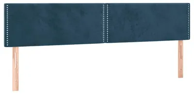 Produktbild von vidaXL Kopfteile Dunkelblau 160x5x78/88 cm Samt