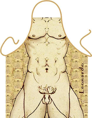 Produktbild von Schürze Vitruvian Man - Leonardo da Vinci