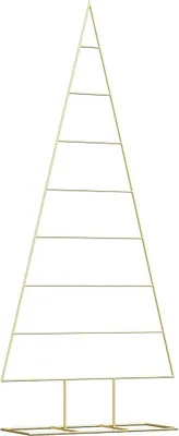 Obrázok produktu pre vidaXL Kovový vianočný stromček zlatý 181 cm Oceľ s práškovým náterom