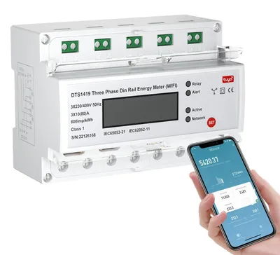 Productafbeelding van Smart energiemeter met wifi en digitaal lcd-display