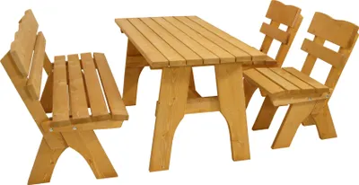 Produktbild von TPFGarden 4-TEILIGE GARTEN-GARNITUR Drieburg 150cm aus Kiefer massiv