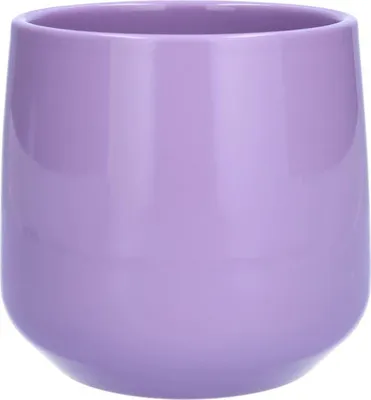 Produktbild von INNA-Glas Übertopf ZIOKA aus Keramik, lila, 26 cm, Ø 29 cm - Deko Topf