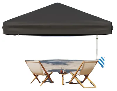 Obrázek produktu pro Pavilon, s nastavitelnou výškou, voděodolná tkanina, černá barva
