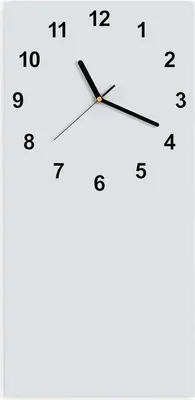 Produktbild von Wanduhr aus Glas mit Motiv Hellgrauer Hintergrund- 30 x 60 cm - inkl. Aufhängesystem