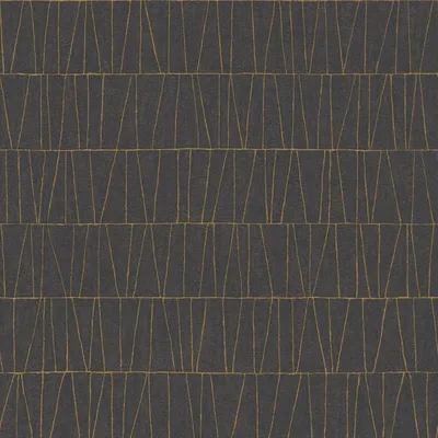 Image de Profhome 395063-GU Papier peint à motifs graphiques géométrique et des accents métalliques noir or 5,33 m2