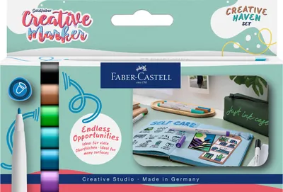 Produktbild von FABER-CASTELL Creative Marker GOLDFABER 6er Etui Creative