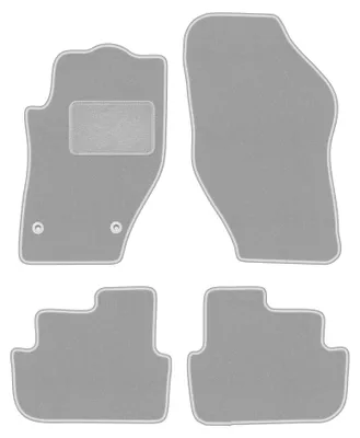 Obrázok produktu pre Velúrové autokoberce pre: Peugeot 308 CC 2007-2013 (kabriolet) – sada 4 ks, sivé, na mieru – Wielganizator OSLO