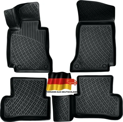 Produktbild von Rizline  kompatibel mit Mercedes-Benz W205 2014–2023 Autofußmatten Auto Allwetter 3D Gummimatten