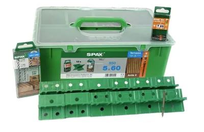 Produktbild von Spax-D Terrassenschrauben 5x60 (850 Stk.) + Bonus GreenBox