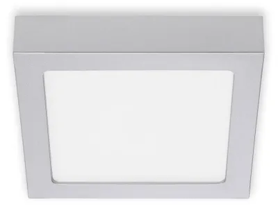 Produktbild von LED Aufbauleuchte Aufbaulampe 12W 4000K silber Metall-Kunststoff Briloner