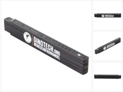 Image de Stabila Dinotech Mètre pliant noir 2m Classe de précision III