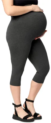 Produktbild von Merry Style Große Größen Damen 3/4 Umstandsleggings aus Baumwolle MS10-464 (DunkelMelange, 3XL)