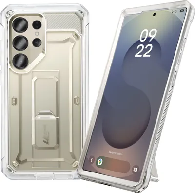 Obrázek produktu pro Supcase, Samsung Galaxy S25 Ultra nárazuvzdorné univerzální pouzdro se stojánkem, průhledné