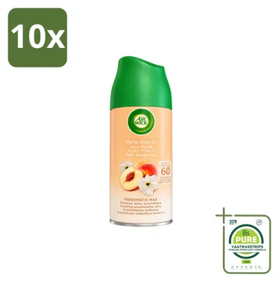 Produktbild von 10 x Air Wick Freshmatic Nachfüller - Weiße Pfirsich - 250 ml - Großpackung - 10 Stücke