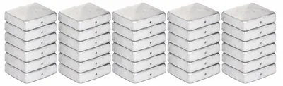 Produktbild von 25 x Pyramidenpfostenkappen 91 x 91 mm Stahl verzinkt