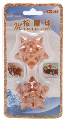 Produktbild von 2 Stück Handmassageball, Holzpalme, entspannende, stachelige, strukturierte Akupunkturpunktbälle für ältere Menschen