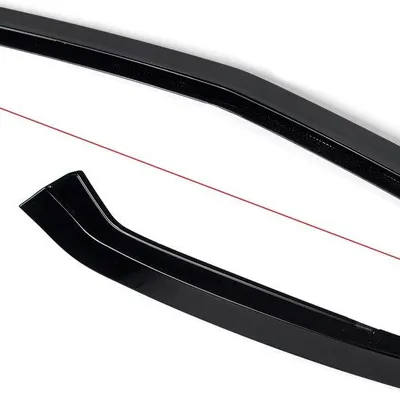 Immagine prodotto di Kit splitter paraurti anteriore - Per Mercedes Classe A W177 AMG Line (2018,) - A45 Look - Nero lucido - Accessori Auto