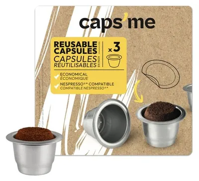 Immagine prodotto di Capsme: capsule riutilizzabili Nespresso (confezione da 3)