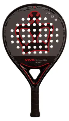 Immagine prodotto di Racchetta da padel Black Crown Viva, nera, 355-370 g, nera, 355-370 g