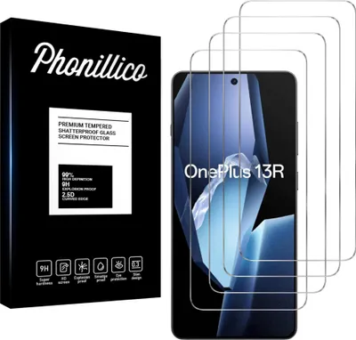 Produktbild von Hartglas für OnePlus 13R [4 Stück] Displayschutzfolie Screen Protector Film Anti-Kratzer Glas Resistant Phonillico®