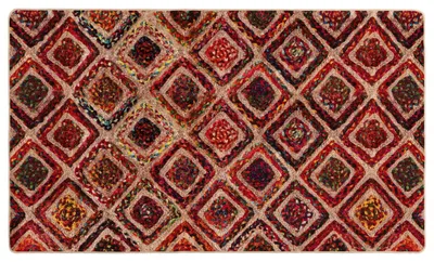 Imagen del producto de vidaXL Alfombra MARSA, multicolor, 100 x 150 cm, de poliéster y PVC