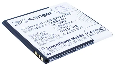 Immagine prodotto di TECHTEK Batteria compatibile con [Coolpad] 8970L, 9080W, 9970 sostituisce CPLD-318